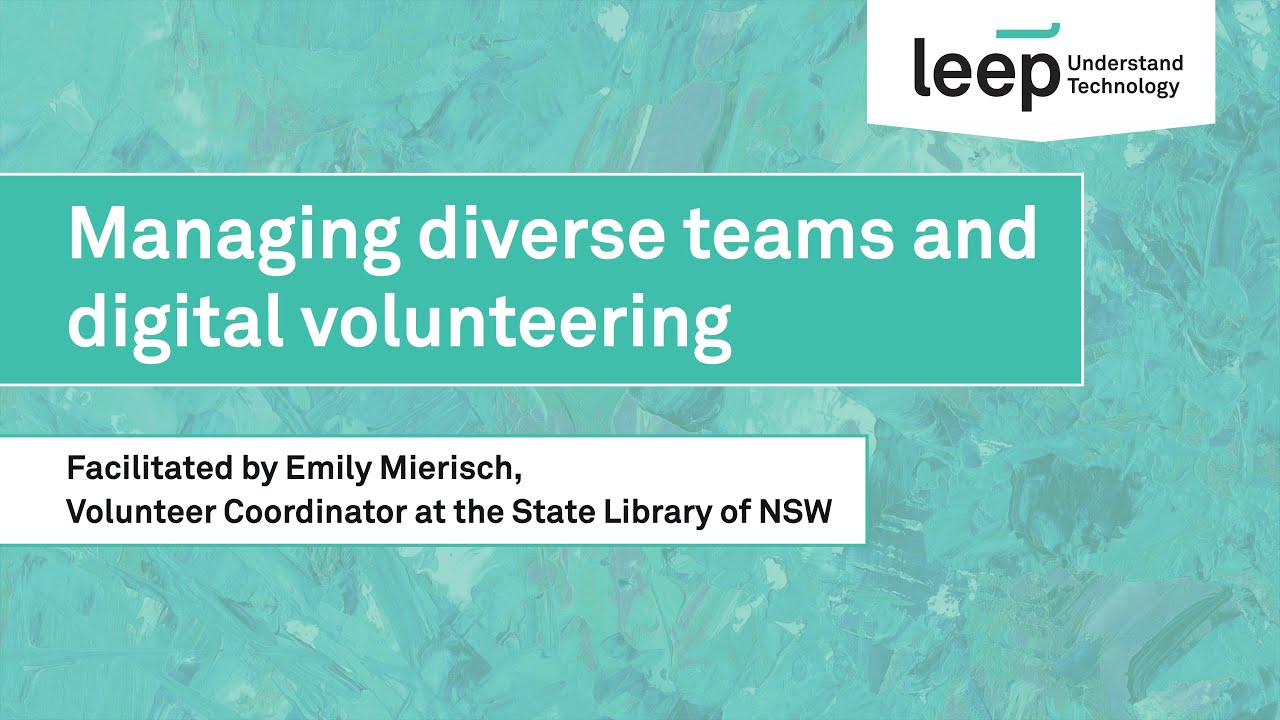 Managing Diverse Teams and Digital Volunteering