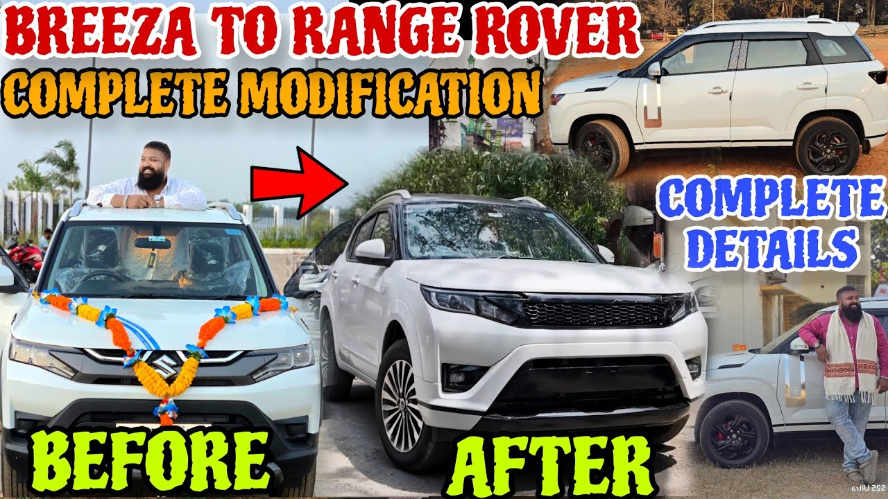 Finally My Brezza Converted to Range Rover  🤯 Jena Babu Vlogs 
