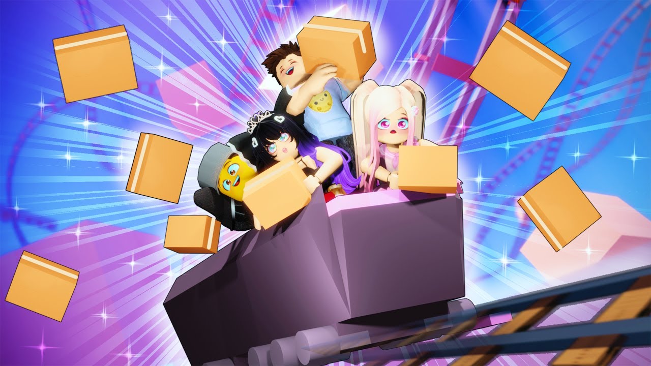 &iexcl;ENTREGAMOS PAQUETES en la MONTA&Ntilde;A RUSA EXTREMA! 📦 #teamgrit&oacute;n // CART RIDE DELIVERY - Roblox