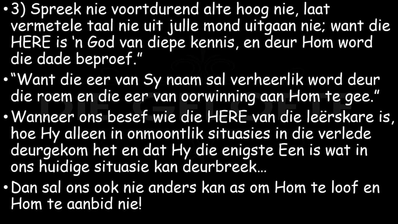 Ds Ruan van Vuuren - Geloftediens