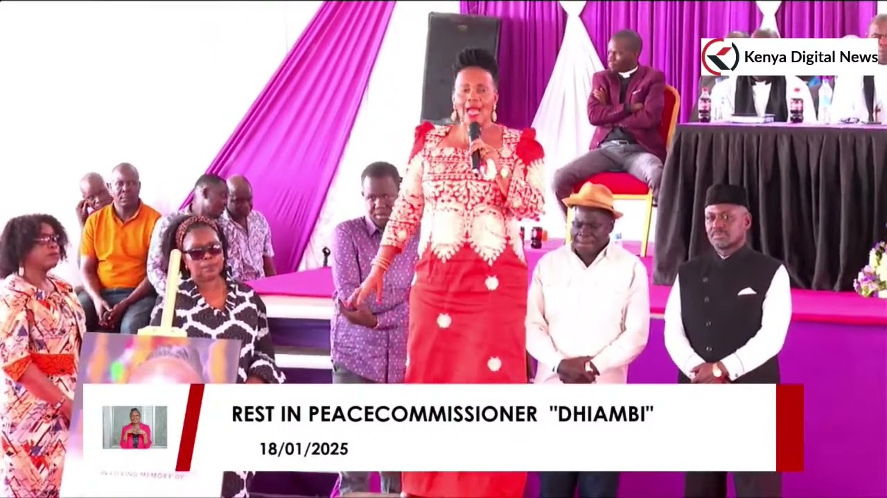 Kisumu West MP Rozah Buyu's great remarks in front of Raila at Roseline Odede's burial!