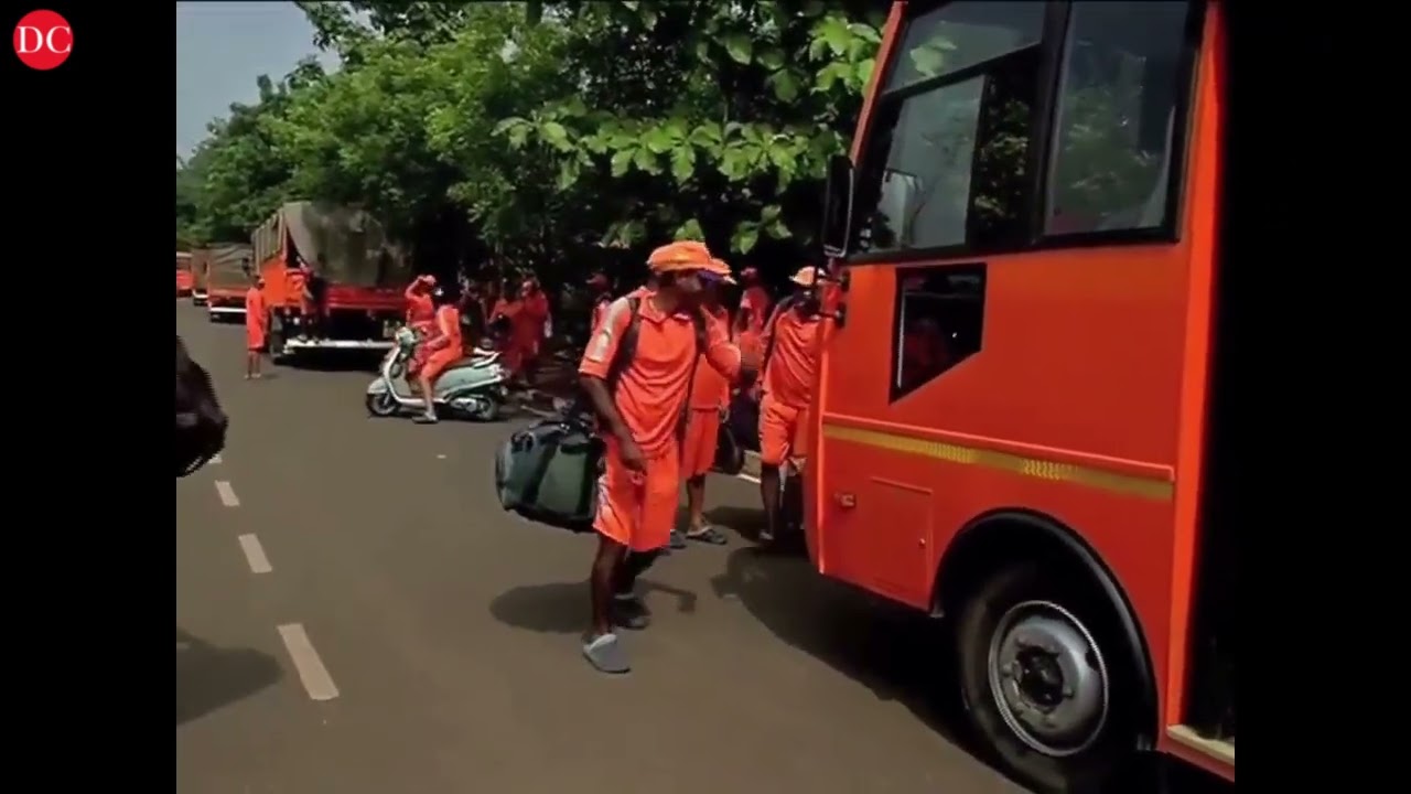 NDRF team from Munduli in Cuttack heading towards Cyclone Vulnerable Districts of Odisha.