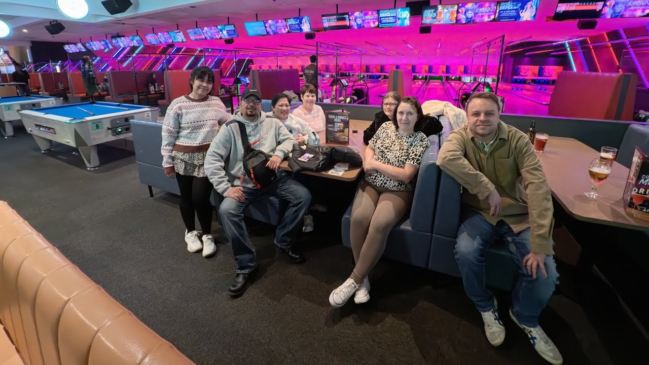 Bowling and Buffet with friends. 