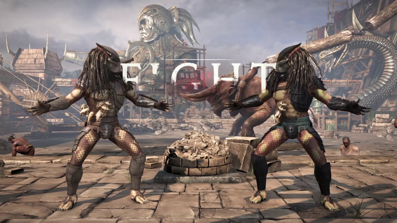 Mortal Kombat X hish qu ten vs hunter predator