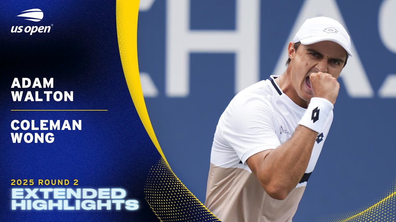 Adam Walton vs. Coleman Wong Extended Highlights | 2025 US Open Round 2