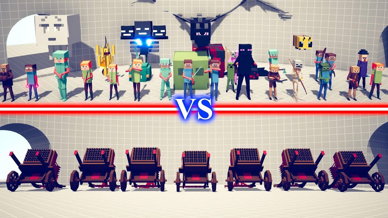 MINECRAFT TEAM vs HWACHA TEAM - Totally Accurate Battle Simulator TABS