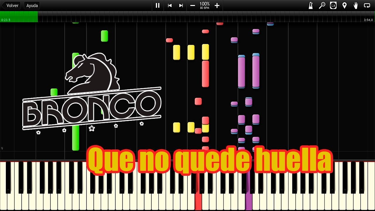 Bronco - Que no quede huella synthesia