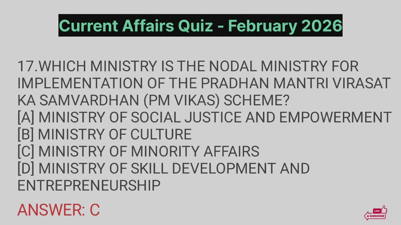 Current Affairs Quiz 2026 #youtube #education #youtubevideo#gkquiz #gk2026 #currentaffairs2026#gyan 