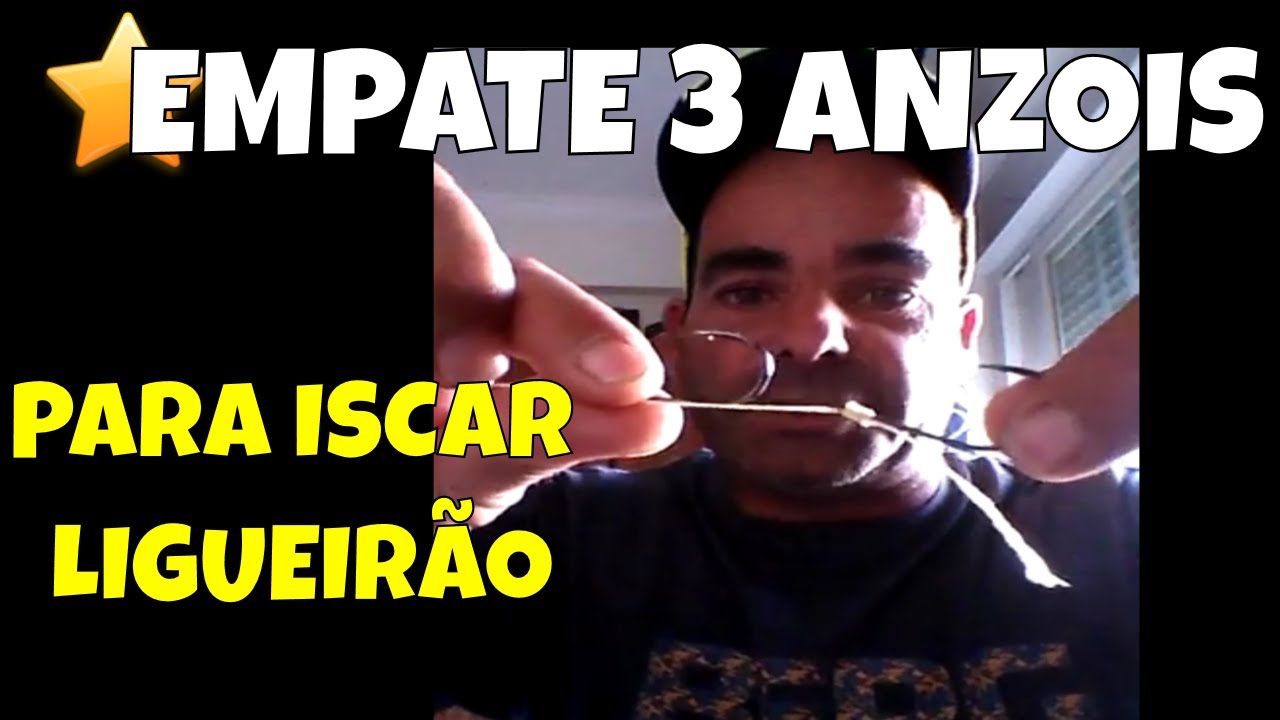 Pesca &agrave; Dourada- Montagem de 3 anzois para iscar ligueirao com casca