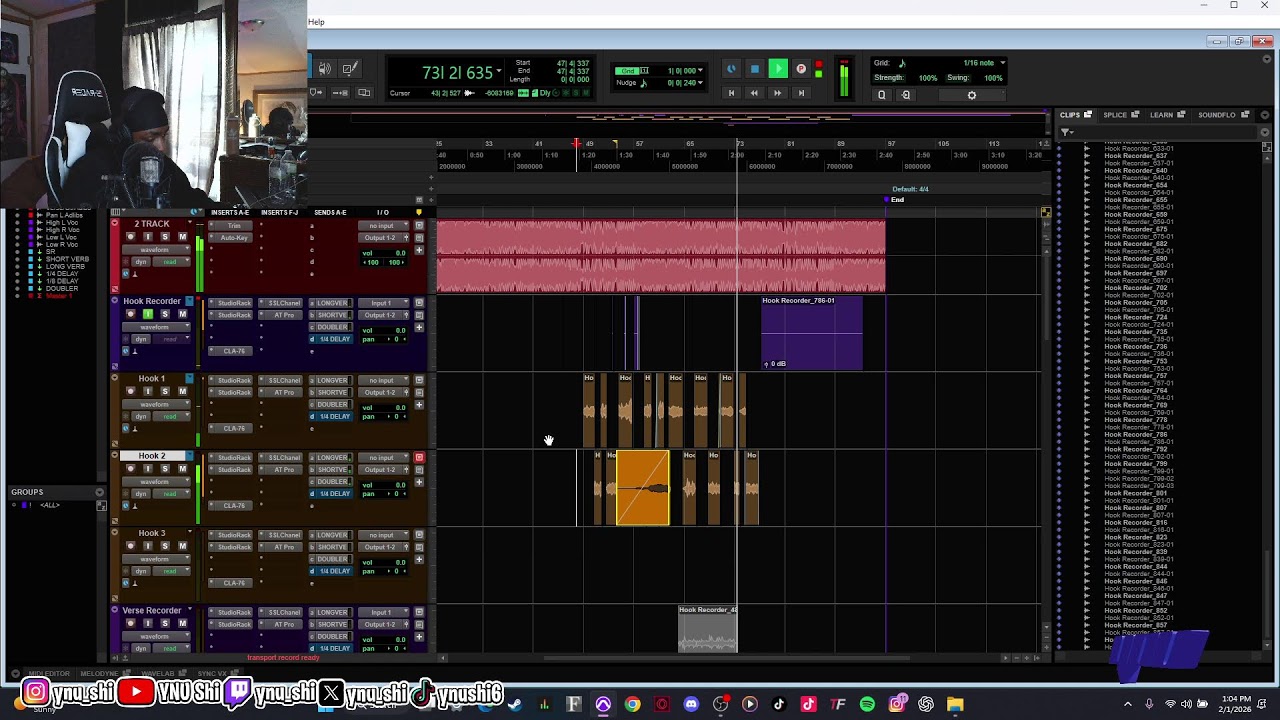 Recording 2 New Songs Live | YNU Shi (Studio Session) PT.2