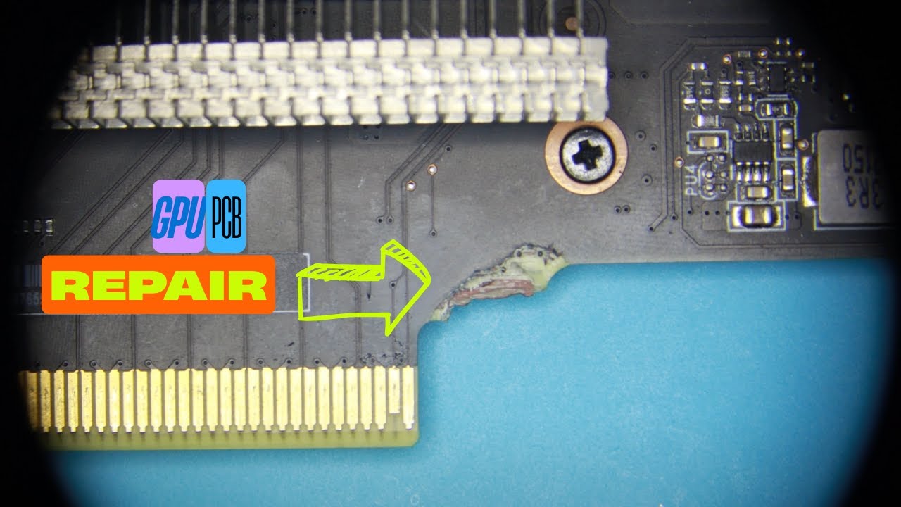Graphics card broken PCB repair