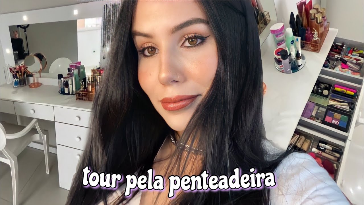 TOUR PELA PENTEADEIRA! mostrei todas minhas makes e perfumes! ❤️