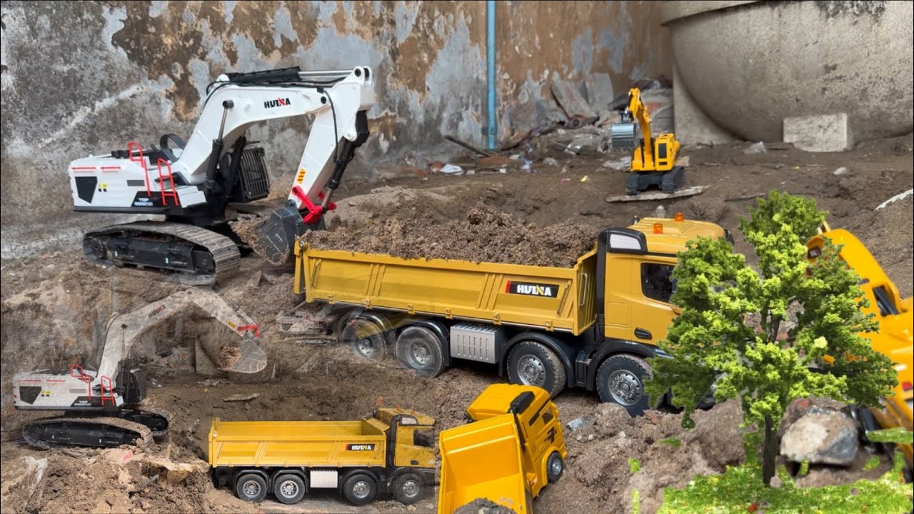 Very strong, very good Drump Truck & RC Excavator Huina1594 New project/2026