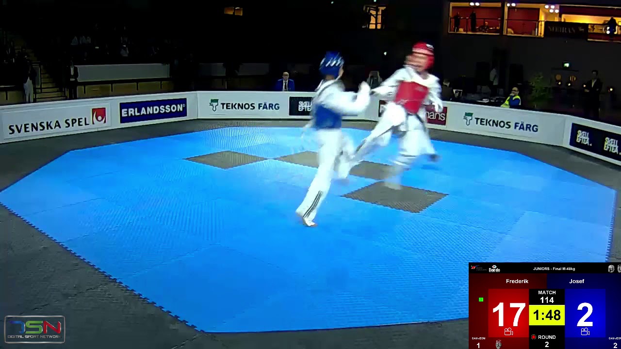 114  Josef Alami, Wermdo TKD vs  Frederik Emil Olsen, Soo Shim TKD Klubb 4 30