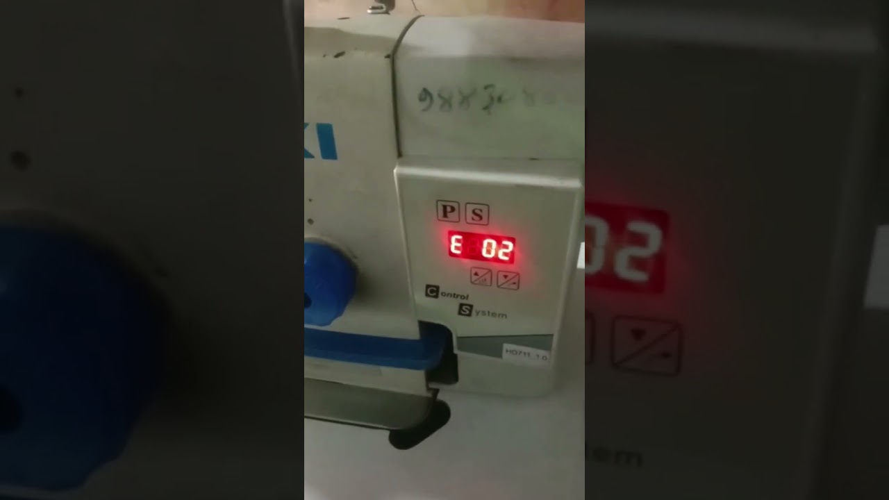 Servo motor e 02 error