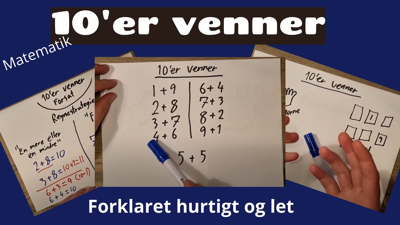 10'er venner - Lær let og hurtigt Tier venner - Smart matematik