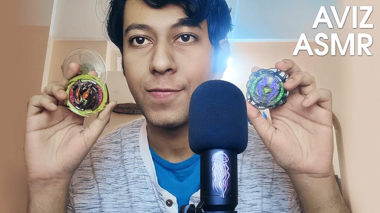 My first ASMR video ! (Beyblades Unboxing ASMR) Super Relaxing ! AVIZ ASMR 💤