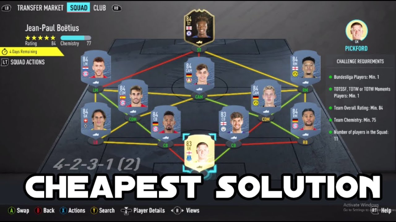 JEAN-PAUL BOETIUS SBC SUMMER HEAT CARD! CHEAPEST SOLUTION! (FIFA 20 ULTIMATE TEAM)