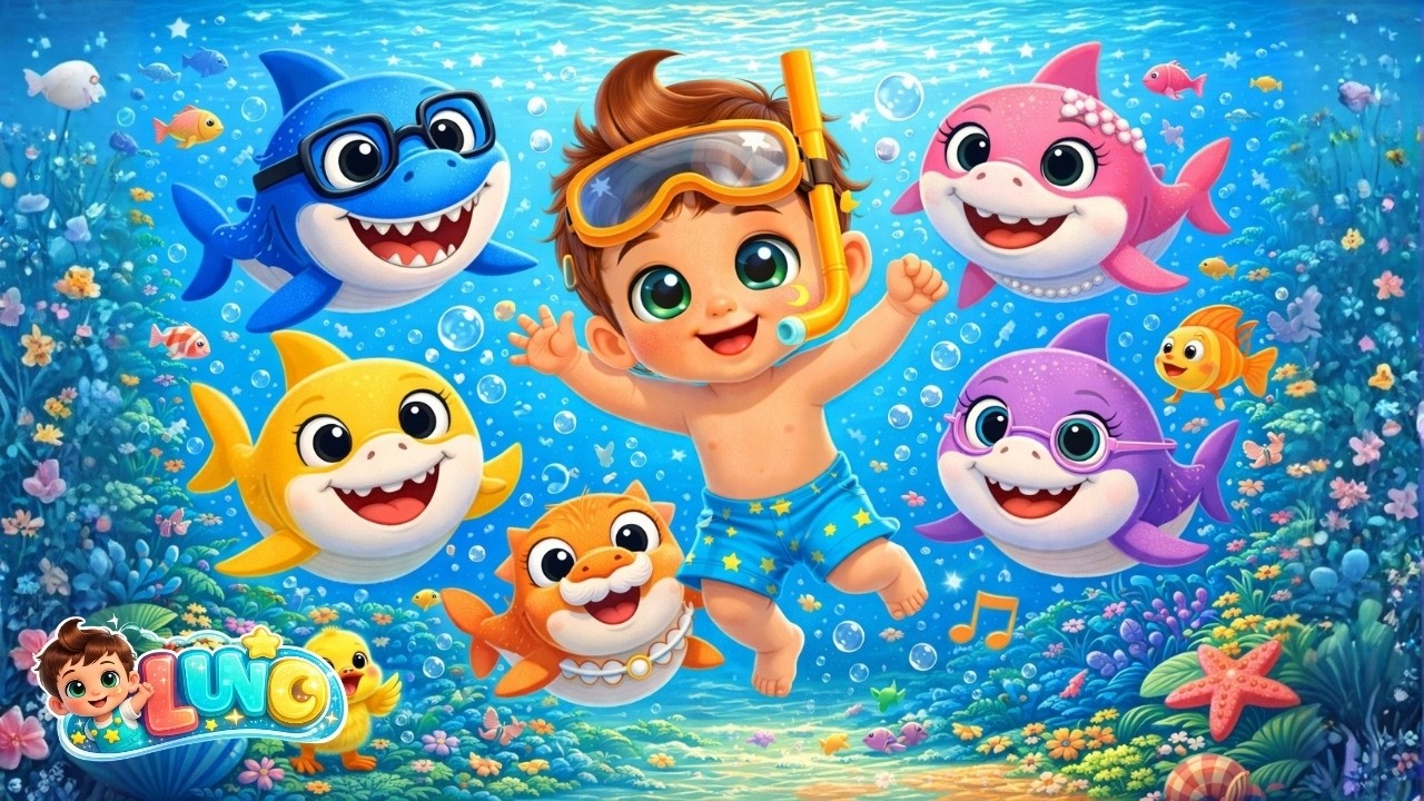 Baby Shark Family Song + More Nursery Rhymes & Kids Songs - TF Kids