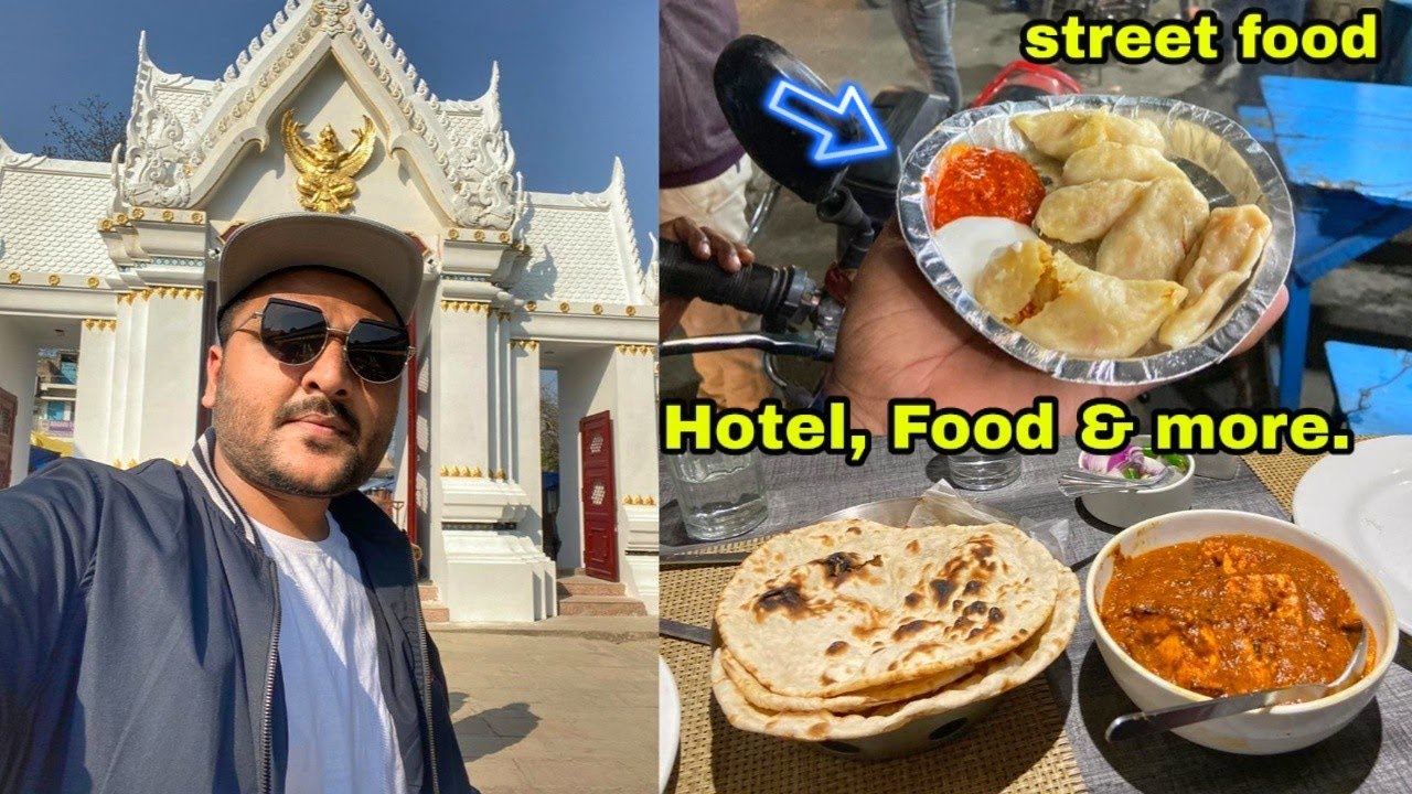 A Day in Bodh Gaya || Hotel, Lunch & Dinner Special Thali, South Indian || MOinsideHIT ||