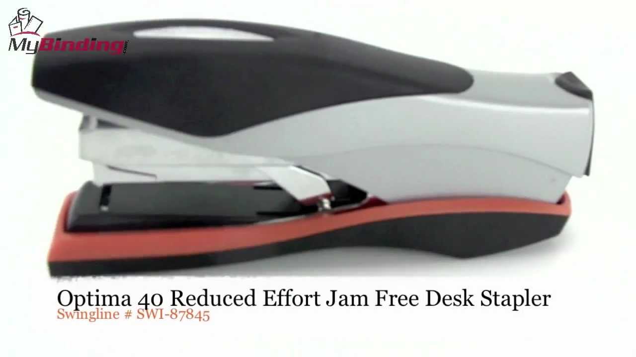 Swingline Optima 40 Reduced Effort Jam Free Desk Stapler Demo