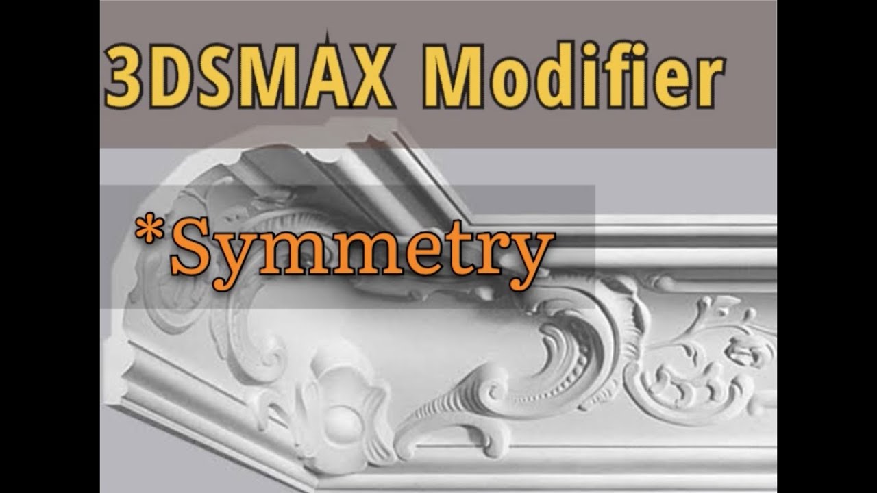 طريقه استخدام symmetry modifier | 3Ds max tutorial for beginners |