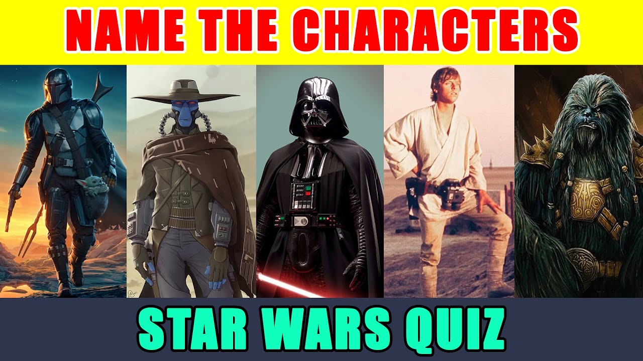 Guess Star Wars Characters || Star Wars Quiz