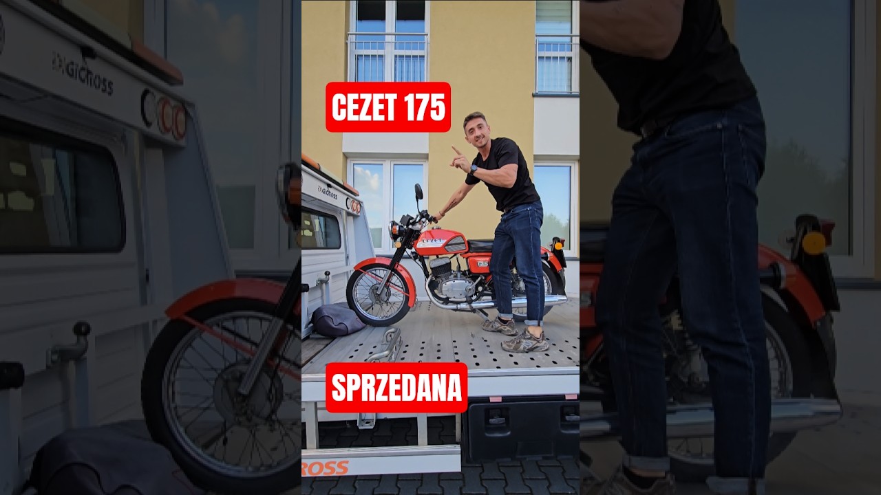 CZ 175 JEDZIE DO NOWEGO DOMU ! #szafran #motoryzacja #fiat126p #prl #MOTOCYKL #cz175 #fiat125p