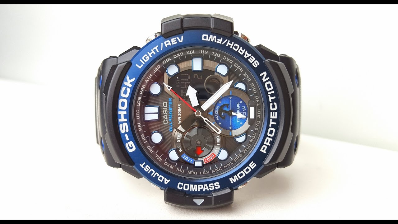 Обзор Casio G-Shock GN-1000B-1A GULFMASTER (Review)
