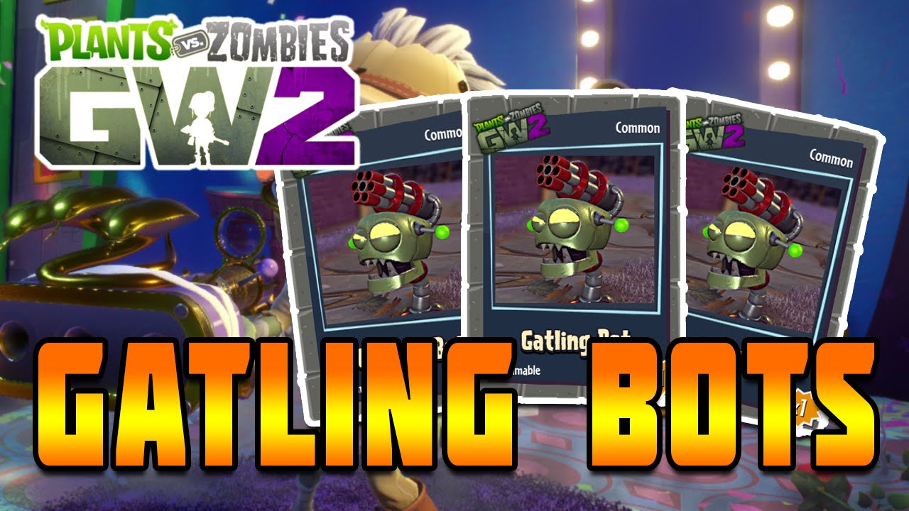 Plants vs Zombies Garden Warfare 2 - Crazy Graveyard Ops Challenge (Gatling Bots Only)