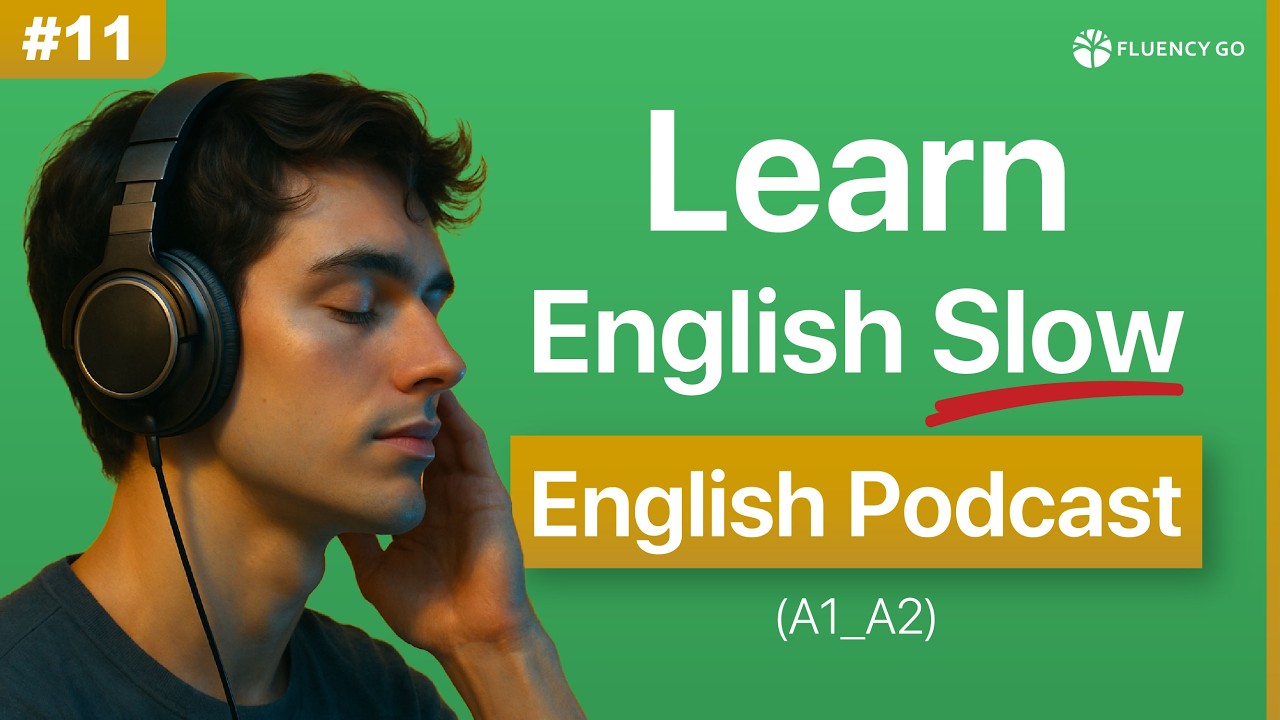 Slow Listening & Shadowing for Beginners A1- A2 | Speak English Without Fear | English Podcast