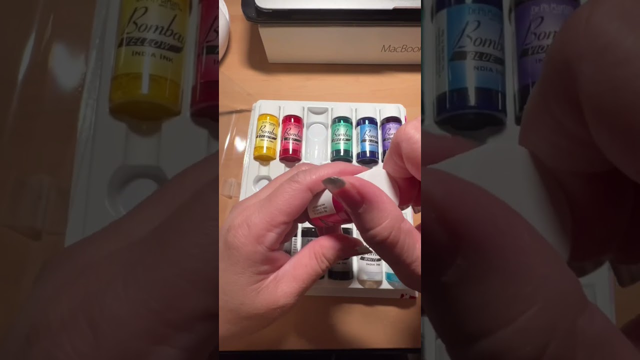 Bombay Ink by Dr. Ph Martin&rsquo;s so vibrant #shorts #ink #watercolorist