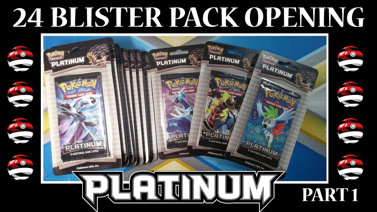 AWESOME 24 POKEMON PLATINUM BLISTER BOOSTER PACK OPENING! [Part 1] POKEMON UNWRAPPED