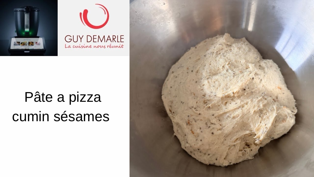 Pâte à pizza cumin graine de sésames 