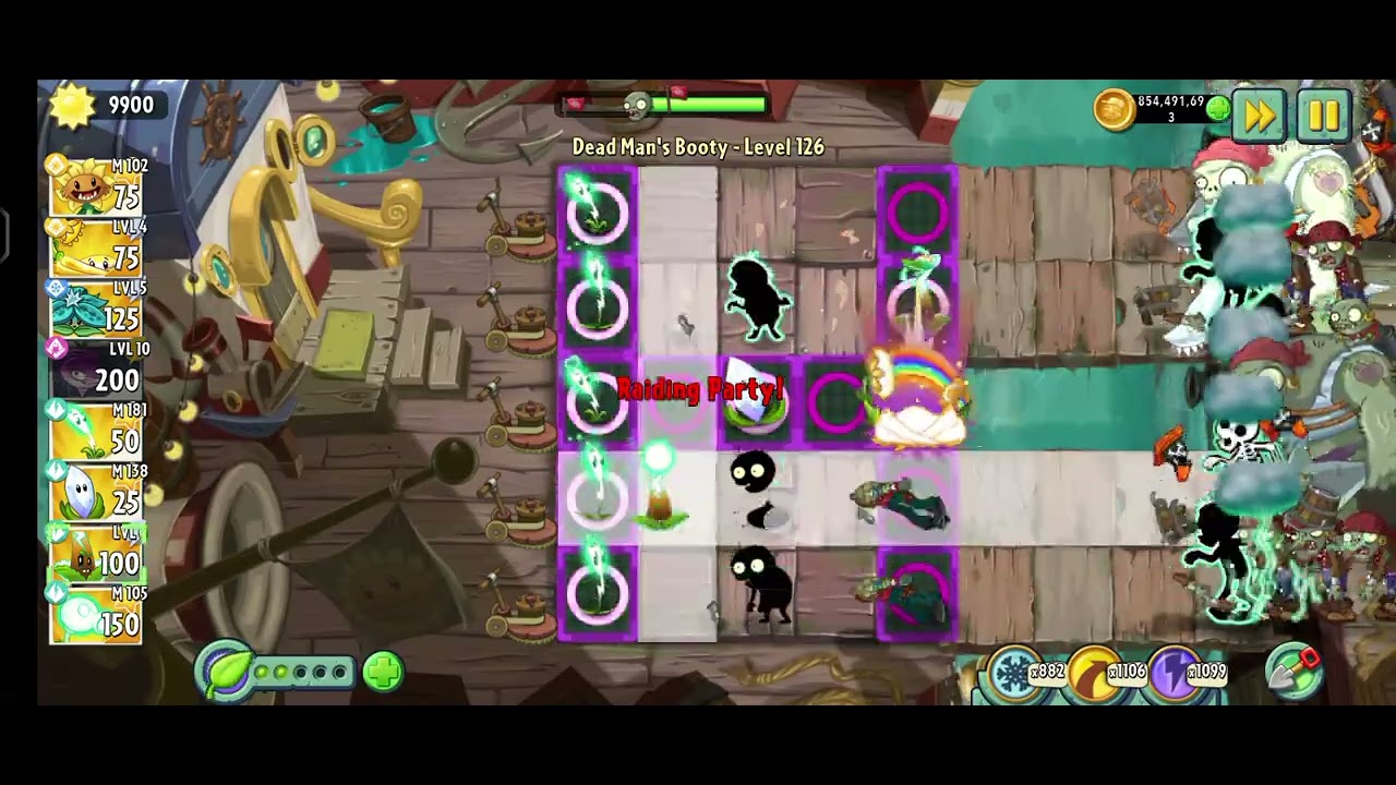 Pvz 2 Dead man's Booty lvl 126