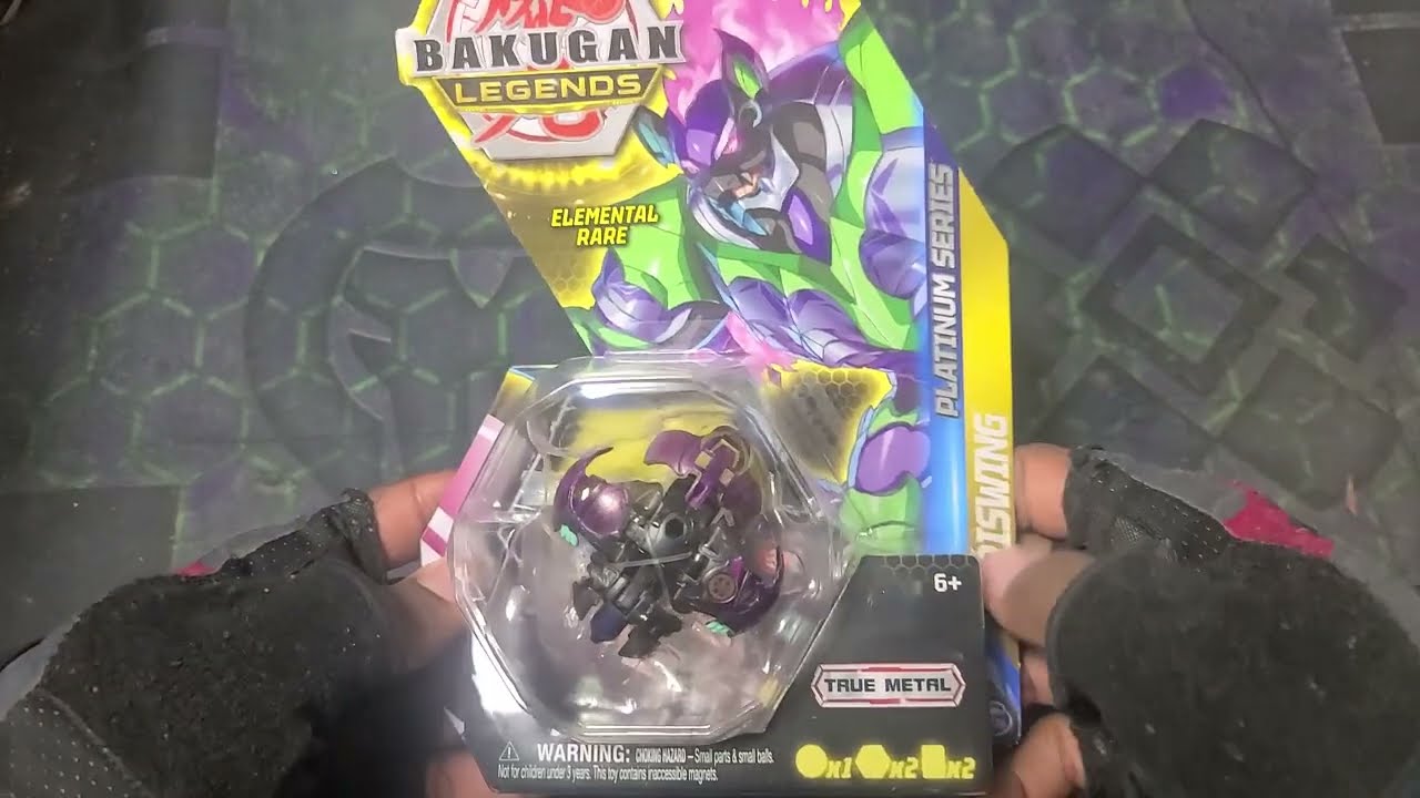 SHADOWY AURA! NEW BAKUGAN LEGENDS PLATINUM SERIES ELEMENTAL RARE DARKUS GRISWING UNBOXING!