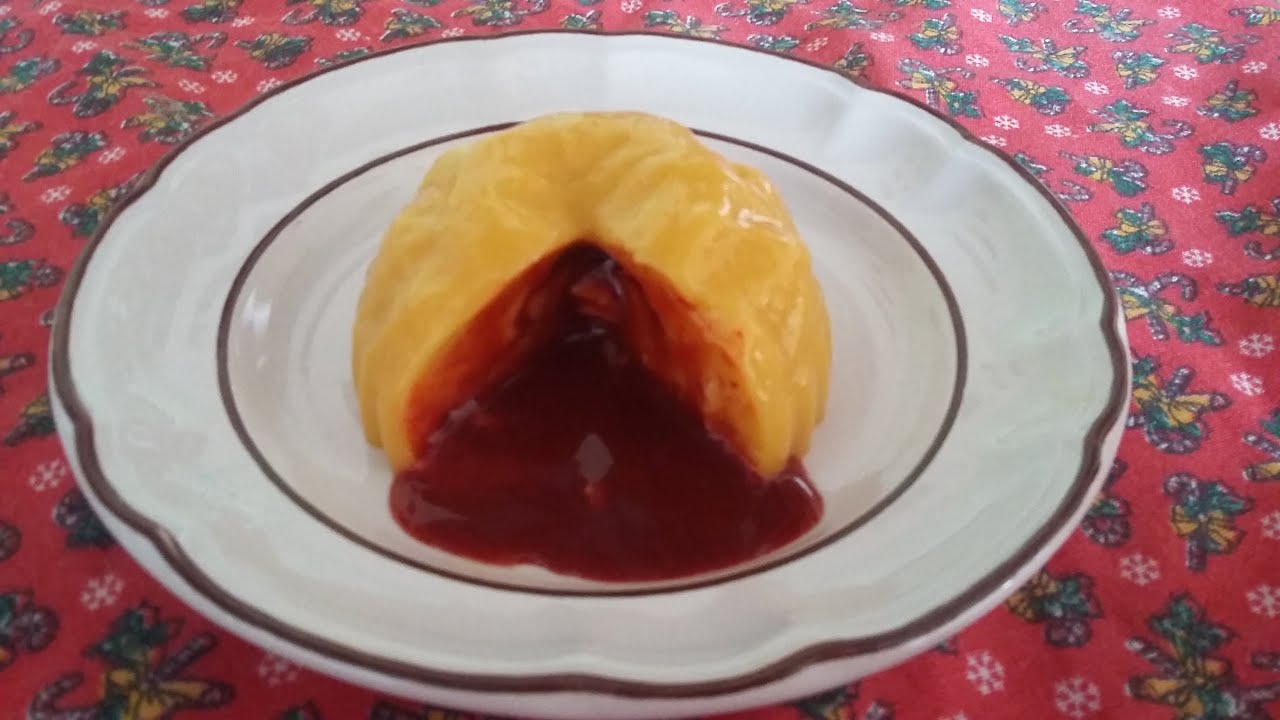 GELATINA DE MANGO CON CHAMOY