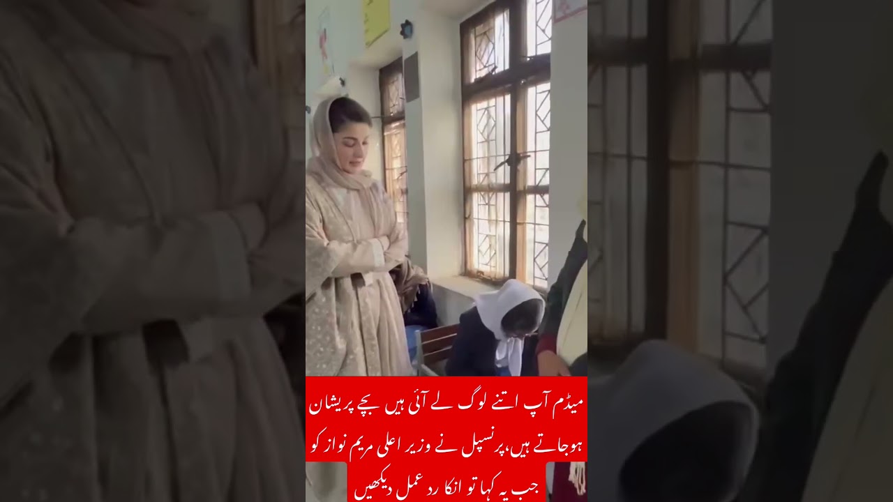 Maryam Nawaz surprise visit to School #pmln #ytshorts #viral