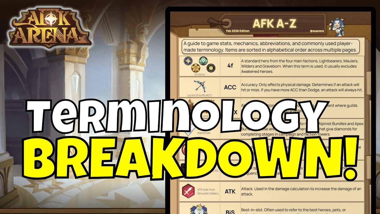 Complete AFK Arena Glossary | Terms Every Player Needs