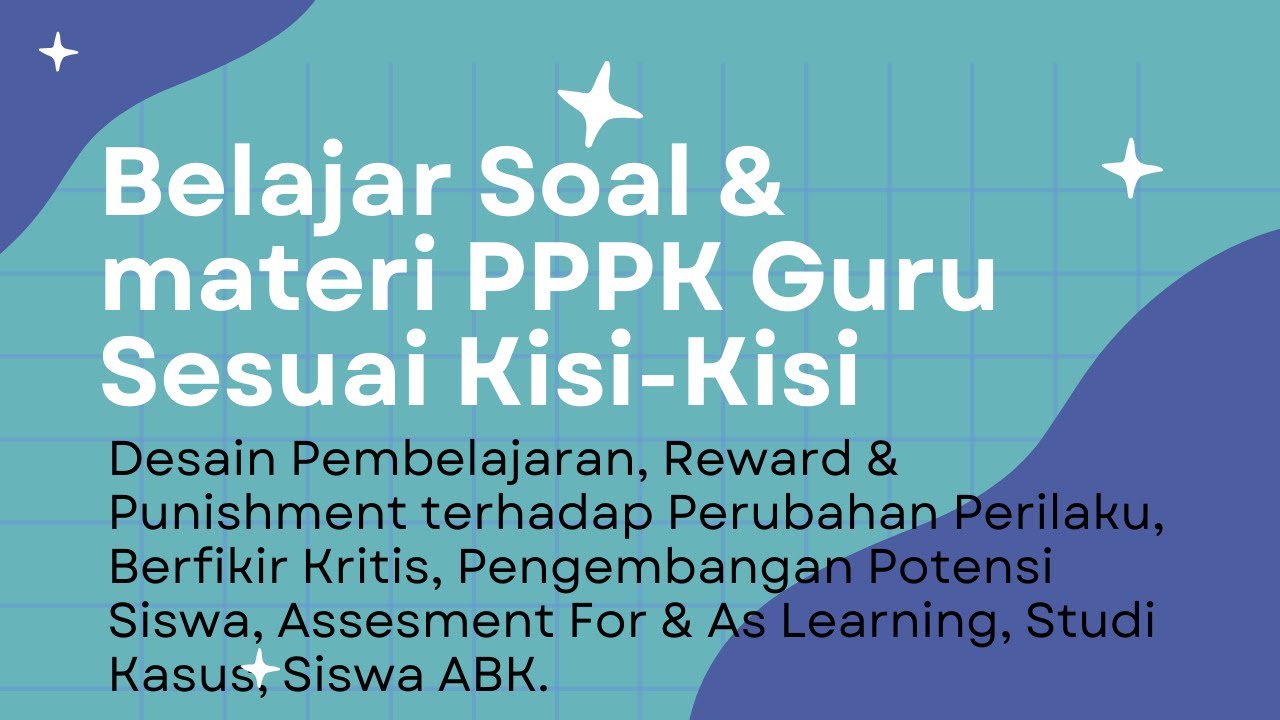 Bedah Soal & Materi PPPK Guru Sesuai Kisi-Kisi Menpan RB #pppkguru #pppk2024