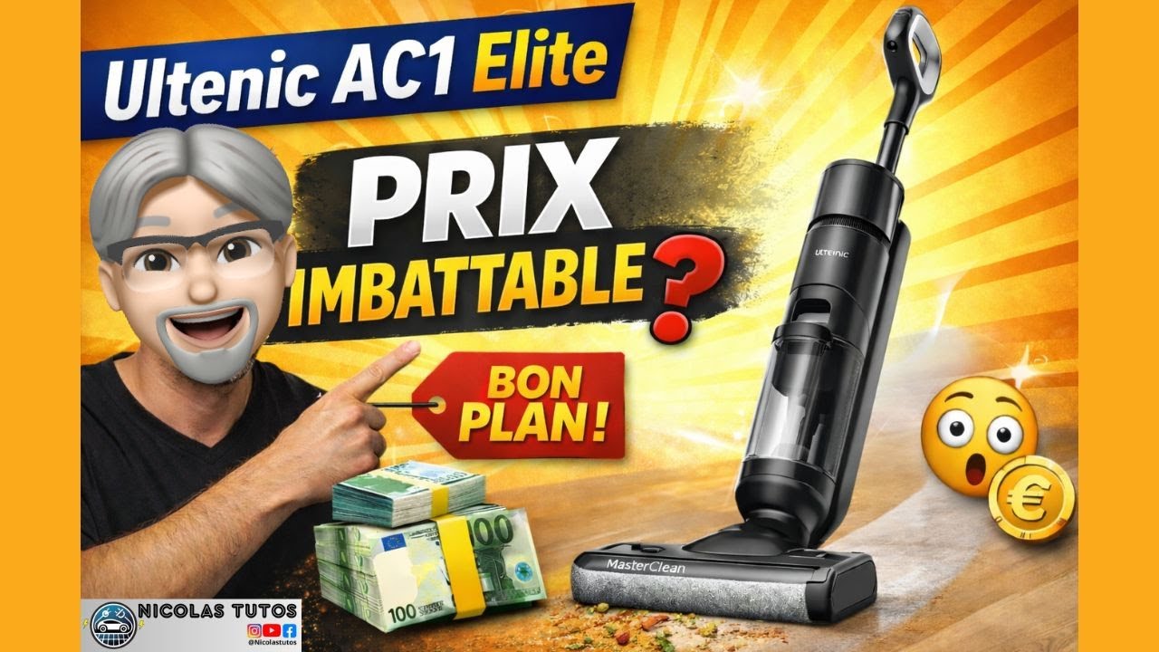 Ultenic AC1 Elite : aspirateur laveur 2 en 1 à PRIX IMBATTABLE ? Test & Avis