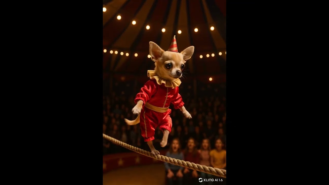 Beagle Clown Show  Hilarious Circus Performance with Adorable Dogs!