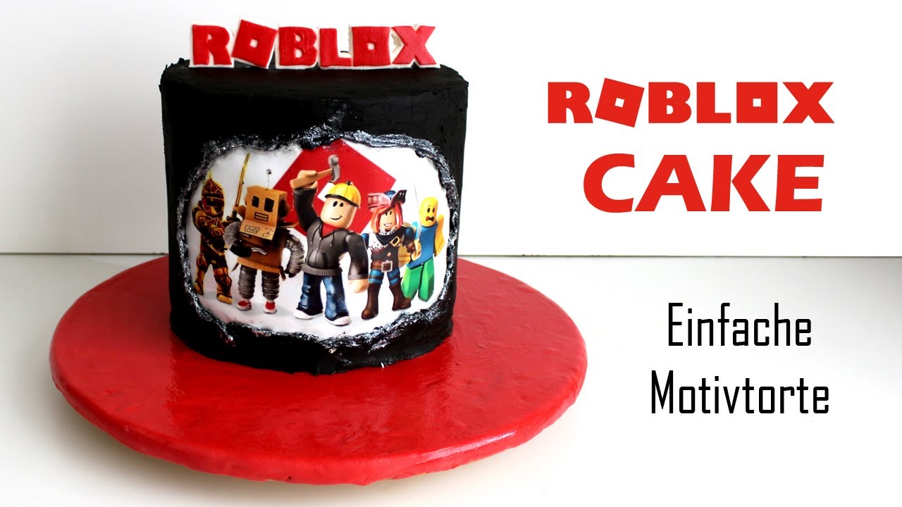 Roblox Cake - Super einfache Motivtorte mit Zuckerbild