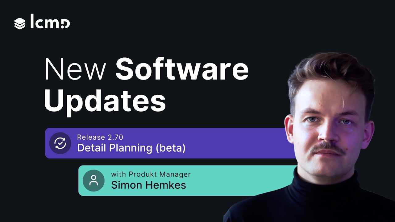 Teaser: Detail Planning (beta) in the Lean Construction Software lcmd