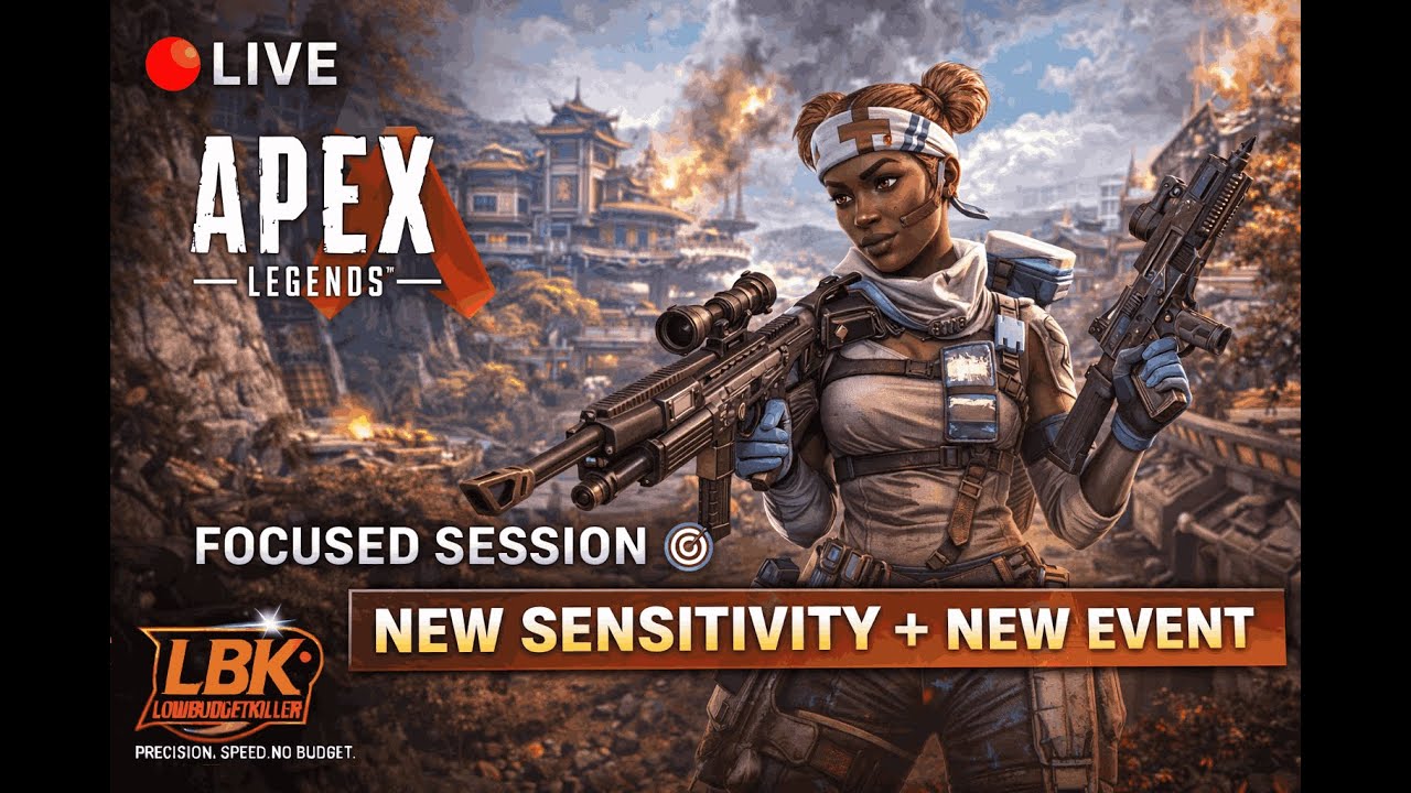 Focused Session 🎯 | New Sensitivity + New Event | Lifeline | Apex Legends