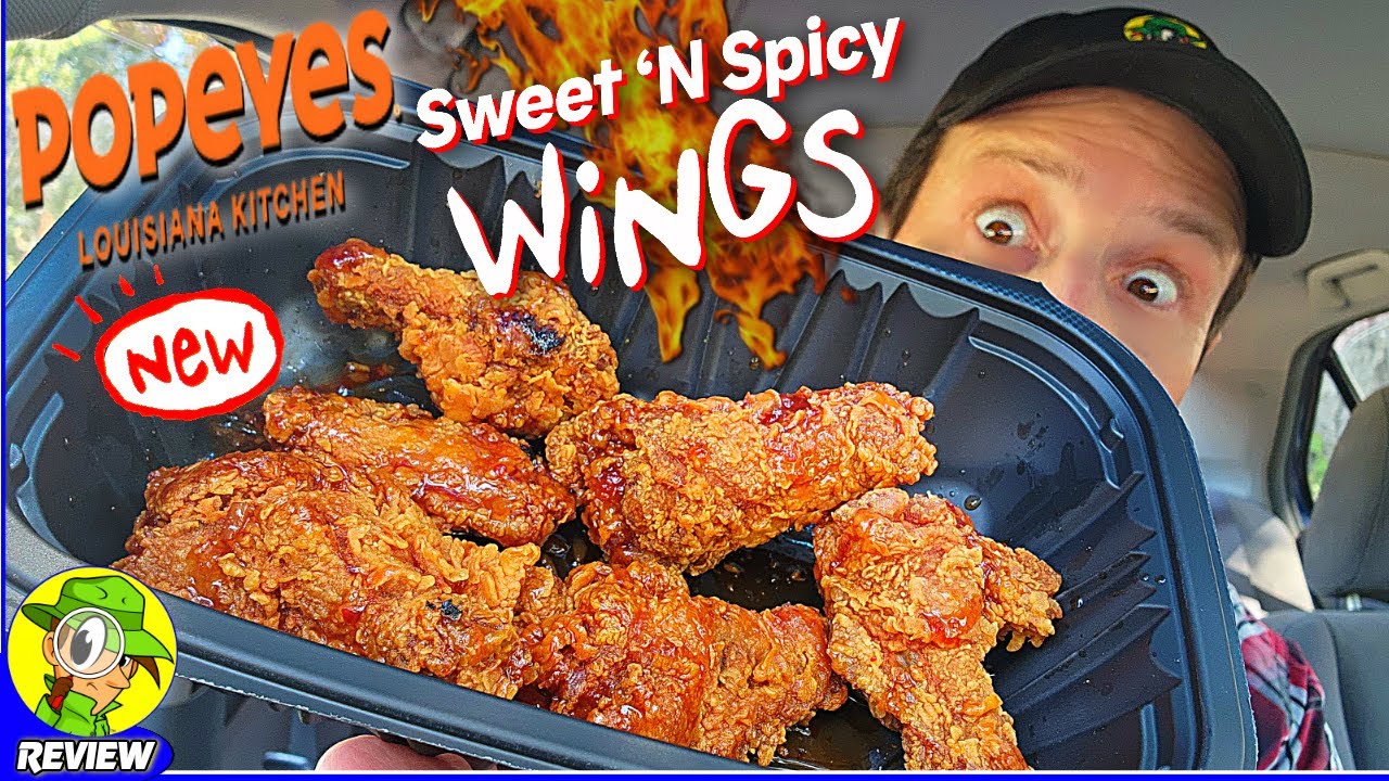 Обзор Popeyes® SWEET 'N SPICY WINGS ⚜️??? Доставляют ли они?! ?