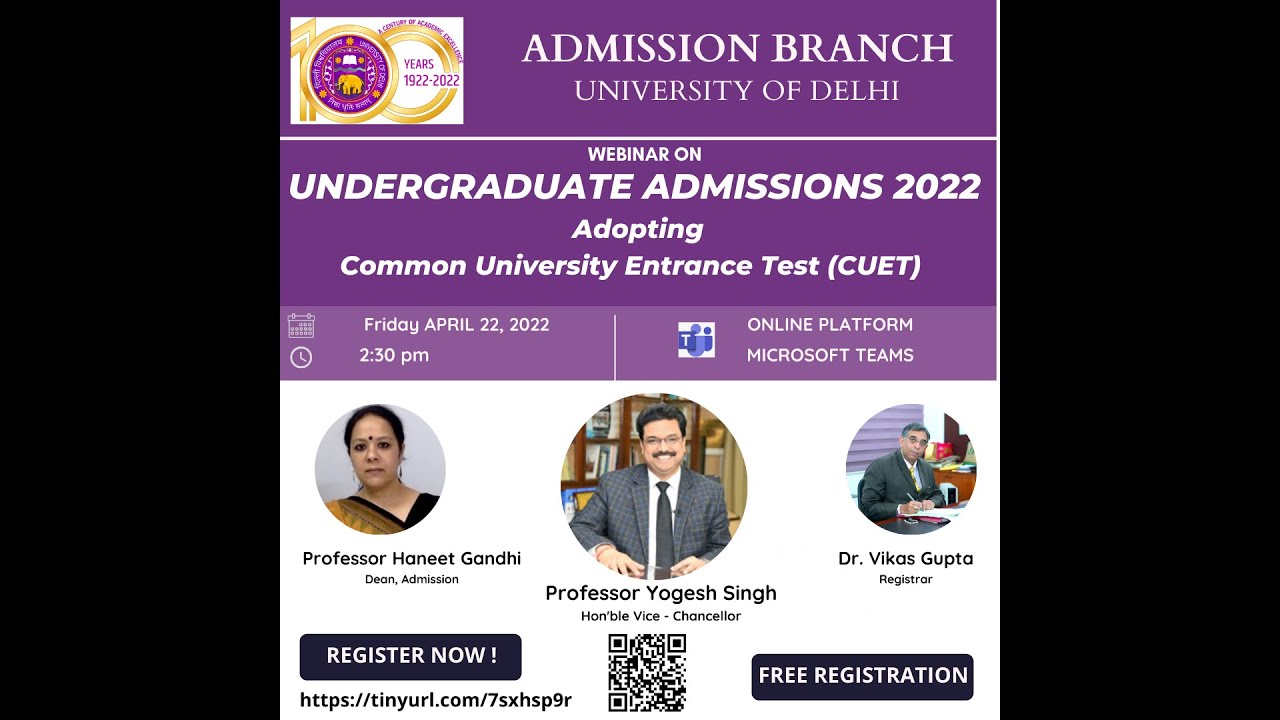 Webinar on Undergraduate Admissions 2022
