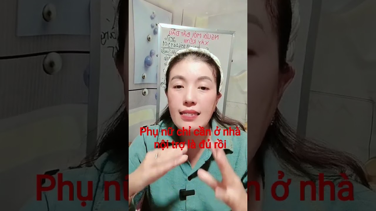 phụ nữ ở nh&agrave; nội trợ l&agrave; đủ rồi #phunutuchutaichinh #phunumanhme