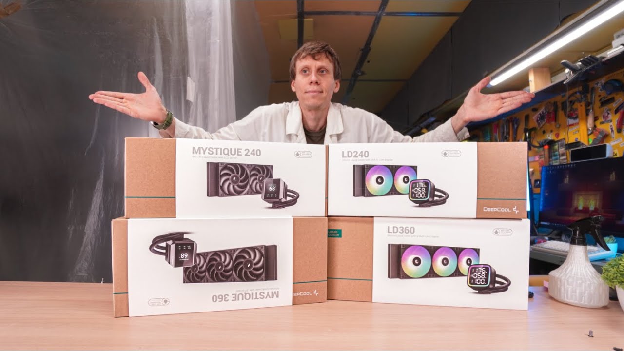 Тестирую НОВЫЕ СЖО от DEEPCOOL в разных положениях...