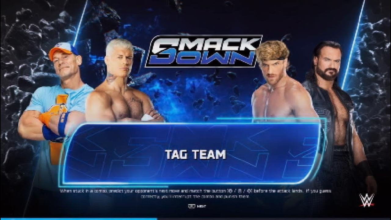 John Cena and Cody Rhodes vs Logan Paul and Drew Mcyintyre